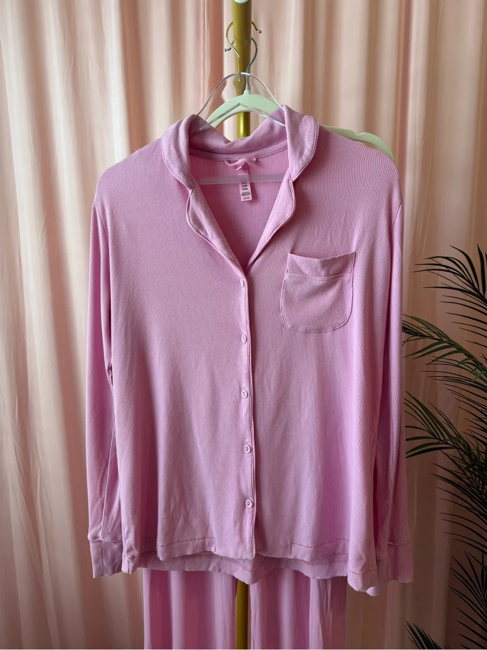SKIMS Soft Lounge Sleep Set Bubble Gum Pink Modal Pajamas Small Limited Edition